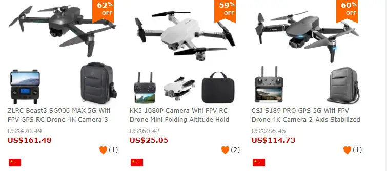 Comprar drones baratos en China - catalogo